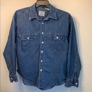 Vintage Western Blue Jean Button-Down